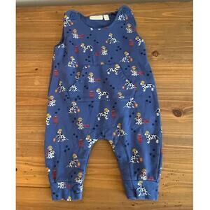 Jojo Maman Bebe Dalmatian/Fire‎ Overalls size  3-6mo